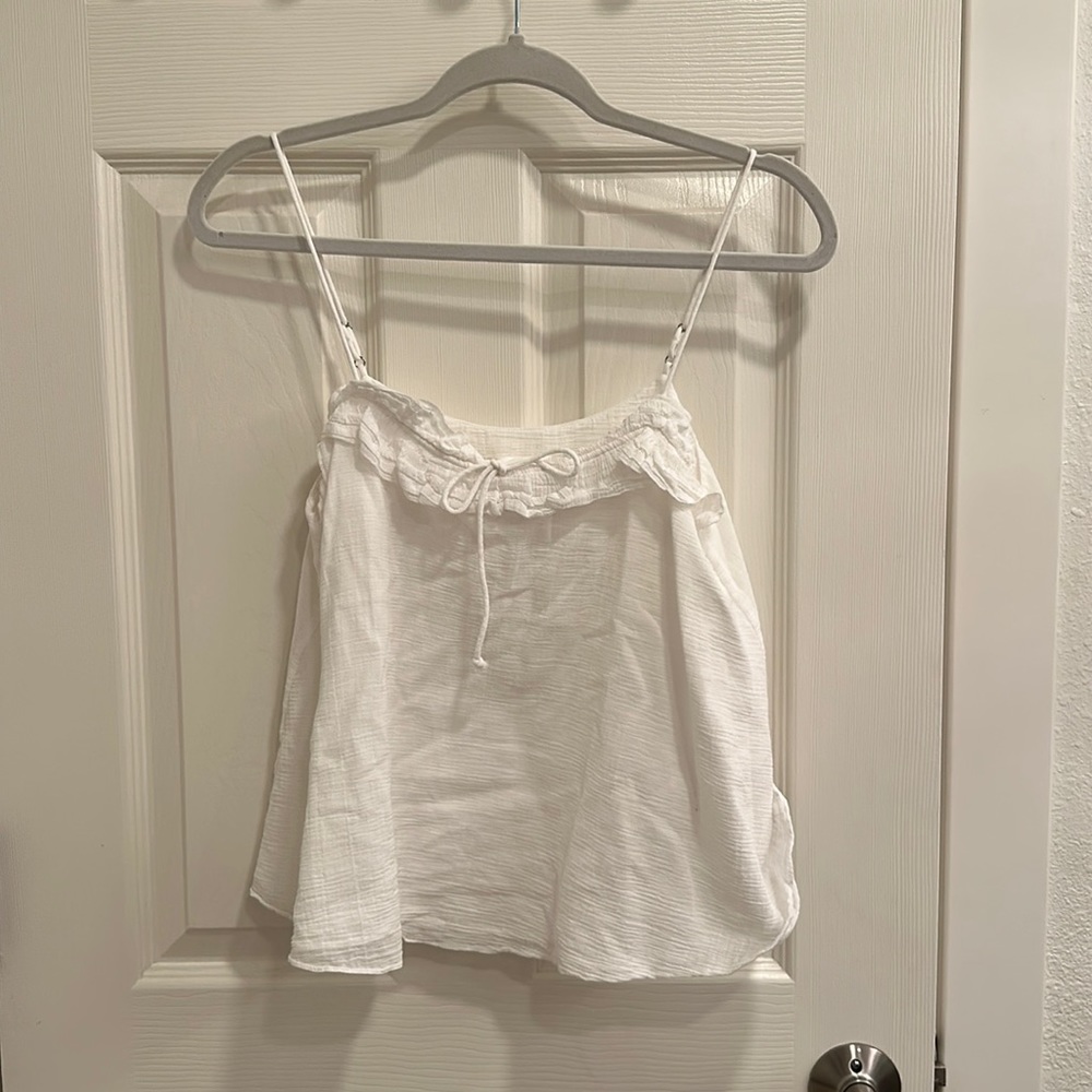 7 for all man kind white tank
